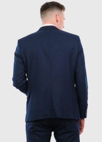 Ferdinando Slim Fit tumši zila žakete - back