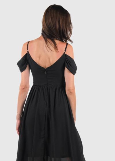 Bonnibel melna īsa vakarkleita - back