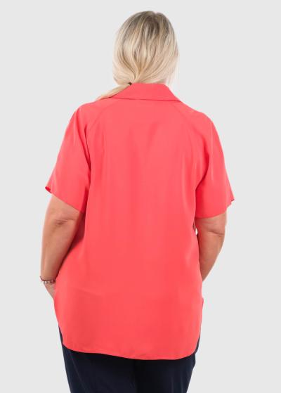 Armanda Lielo izmēru rozā sieviešu krekls - back