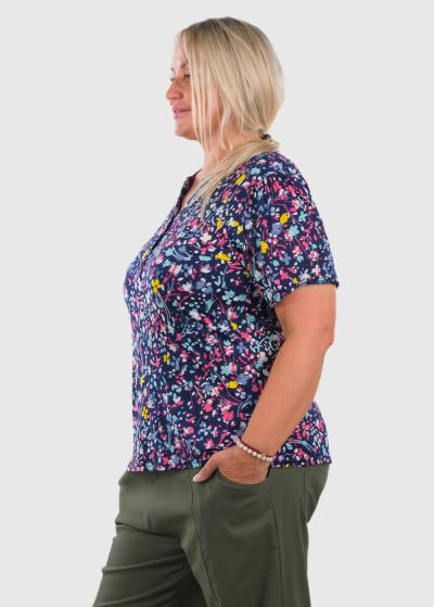 Asiya Lielo izmēru blūze ar rakstu - back