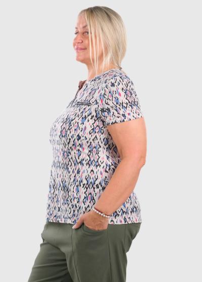 Laureana Lielo izmēru blūze ar rakstu - back