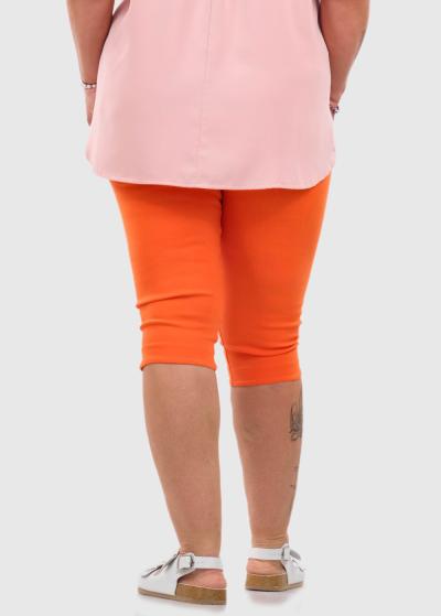 Ginevra Lielo izmēru oranžas saīsinātas bikses - back
