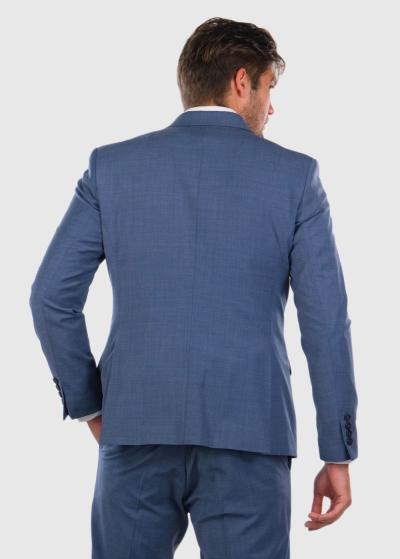 Danny zils pieguļošs uzvalks ar vilnu - back