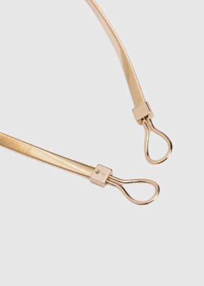 Zelta krāsas sieviešu josta - back