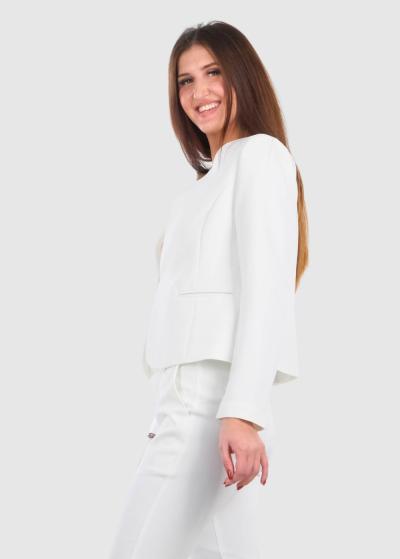 Isla balta īsa žakete - back