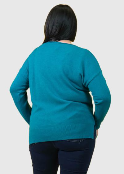 Deli Lielo izmēru sieviešu džemperis - back