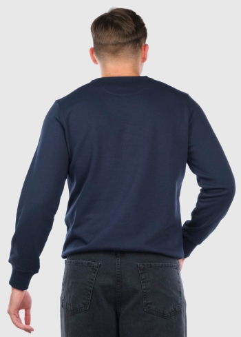 Settimio tumši zils vīriešu džemperis - back