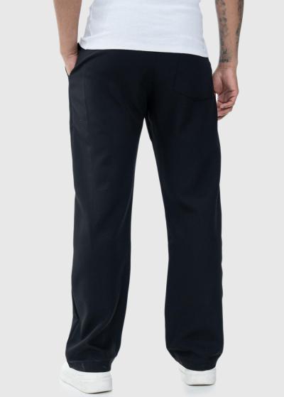 Melnas vīriešu bikses ar kabatām - back