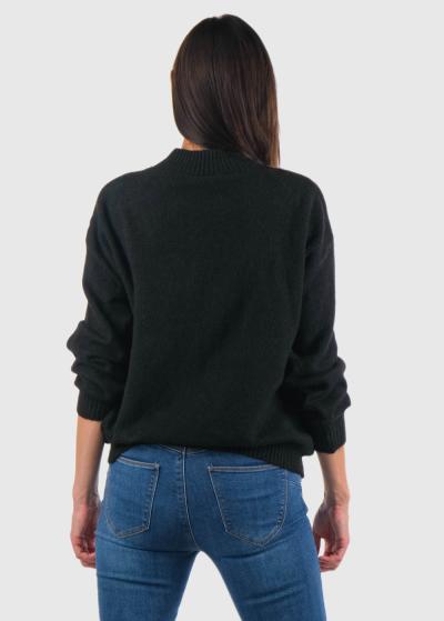 Delmira melns sieviešu džemperis - back