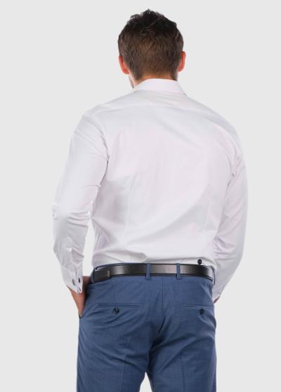 Slim Fit balts krekls - back