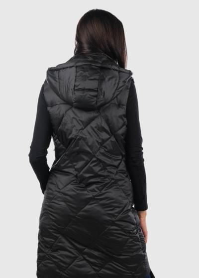 Emilianna melna sieviešu gara veste - back