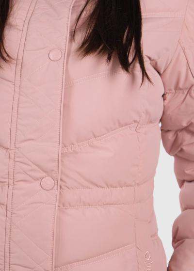 Esmer rozā sieviešu īsa jaka - back