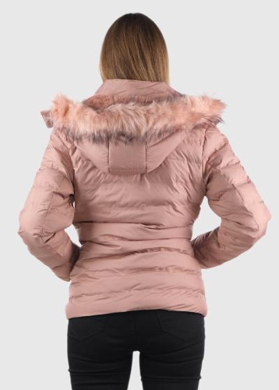 Erma rozā sieviešu jaka - back