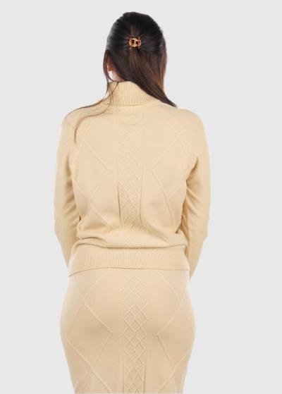 Eldisa bēšs silts kostīms - back