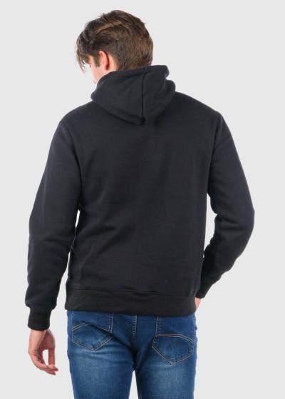 Eldan melns hūdijs ar kabatām - back