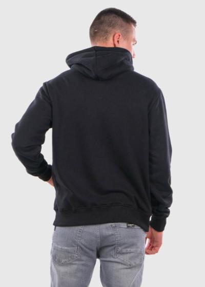 Elvin melns vīriešu hūdijs - back