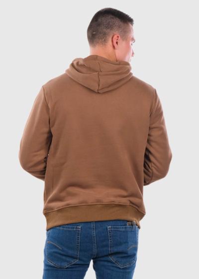 Elvin brūns vīriešu hūdijs - back