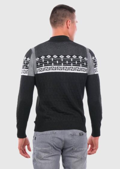 Ezreal melns džemperis ar rakstu  - back