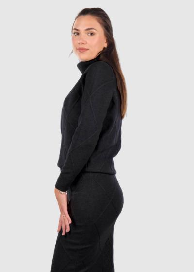 Eldisa melns silts kostīms - back