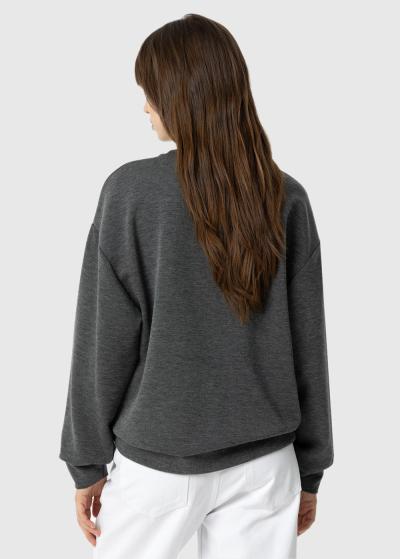 Pelēks džemperis ar pērlītēm - back