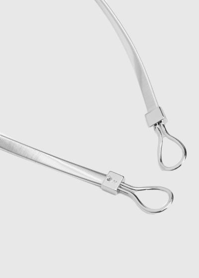 Sudraba krāsas sieviešu josta - back