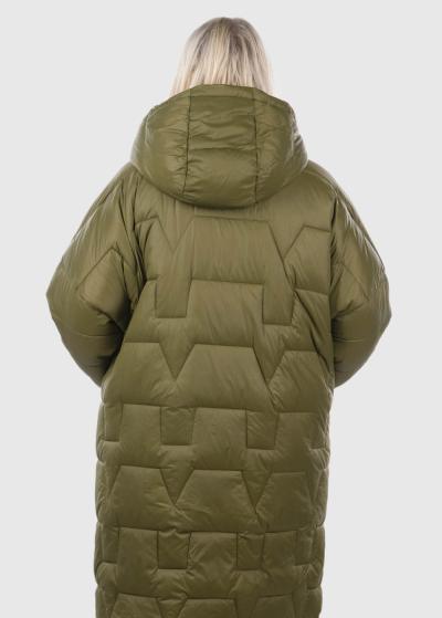 Elzira Lielo izmēru zaļa jaka - back