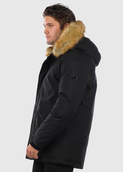 Estevan melna vīriešu parka - back