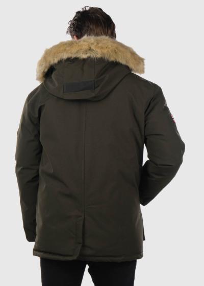 Edison haki vīriešu parka ar kapuci - back