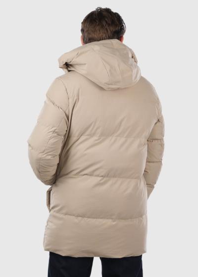 Erlis bēša parka ar kargo tipa kabatām - back