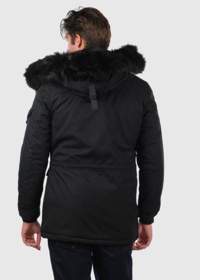 Eliam melna vīriešu parka - back