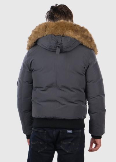 Elan tumši pelēka īsa jaka - back