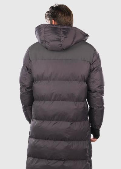 Elcan pelēka vīriešu ziemas jaka - back