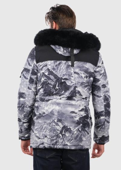 Ewan vīriešu parka ar rakstu - back