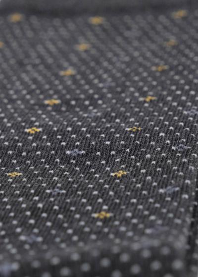 Tumši pelēkas vīriešu zeķes ar rakstu - back