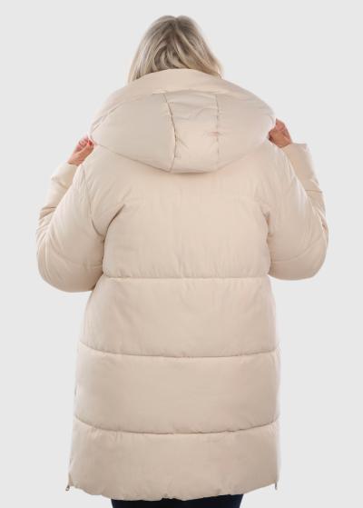 Iola Lielo izmēru bēša sieviešu jaka  - back