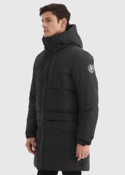 Gellert tumši pelēka vīriešu jaka ar kabatām - back