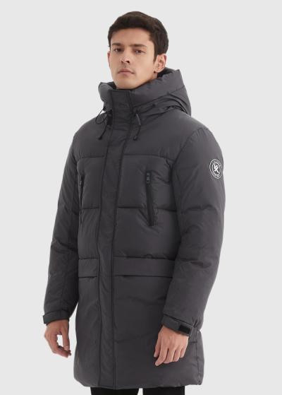 Gellert melna vīriešu jaka ar kabatām - back