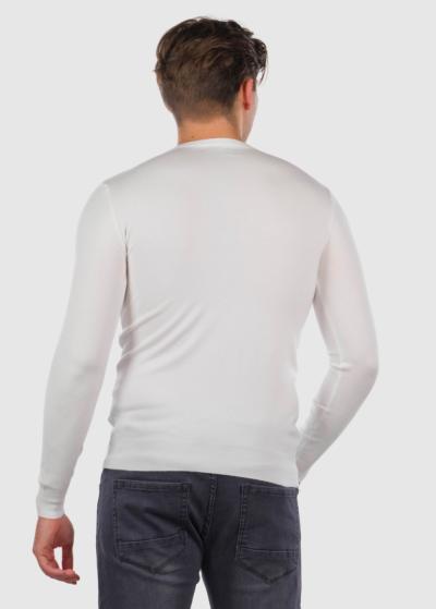 Samuele balts vīriešu džemperis - back