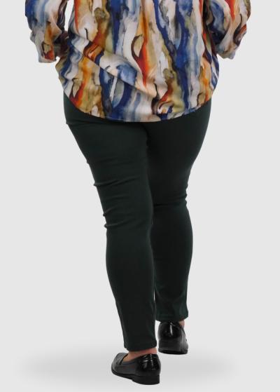 Jade Lielo izmēru tumši zaļas bikses - back