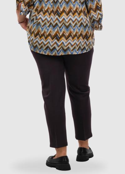 Julieta Lielo izmēru bordo sieviešu bikses - back