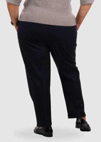 Jolina Classic Lielo izmēru tumši zilas bikses - back