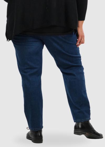 Judy Lielo izmēru zili sieviešu džinsi - back