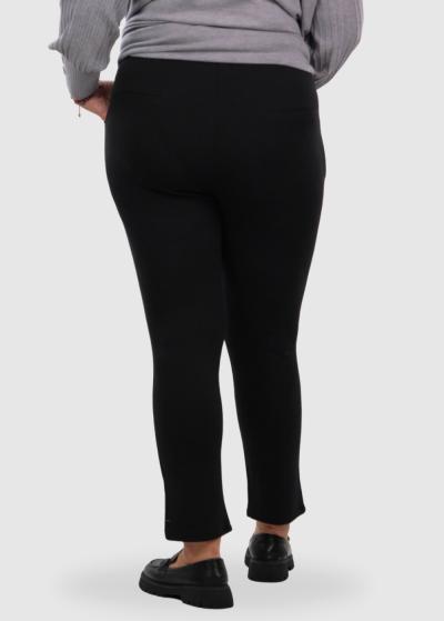Jenny Lielo izmēru melnas bikses ar siltinājumu - back