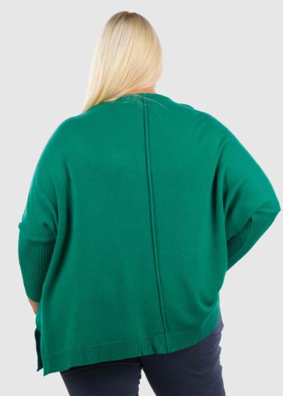 Jarvisa Lielo izmēru zaļš sieviešu džemperis - back