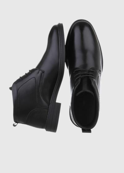 Floki melni vīriešu īsie zābaki - back