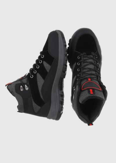 Fil melni vīriešu zābaki - back