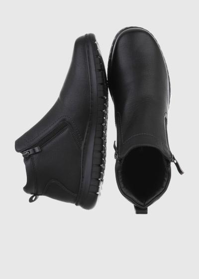 Firuz melni zābaki ar rāvējslēdzēju sānā - back