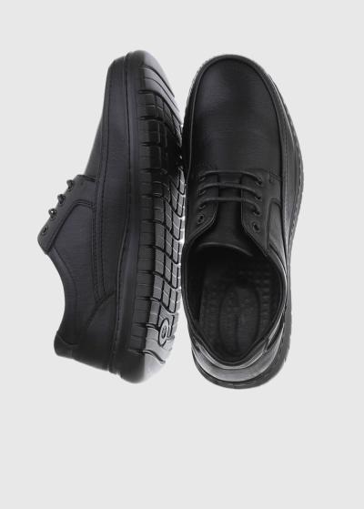 Fouad melni vīriešu apavi ar šņorēm - back