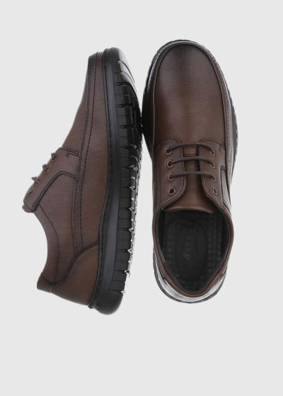 Fouad brūni vīriešu apavi ar šņorēm - back