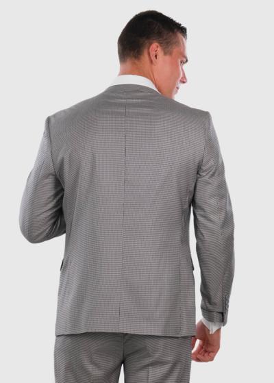 Giancarlo pelēks pieguļošais uzvalks - back